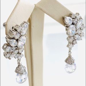 Gorgeous! Sterling Silver, CZ Earrings